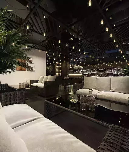 Rooftop bar and cafe