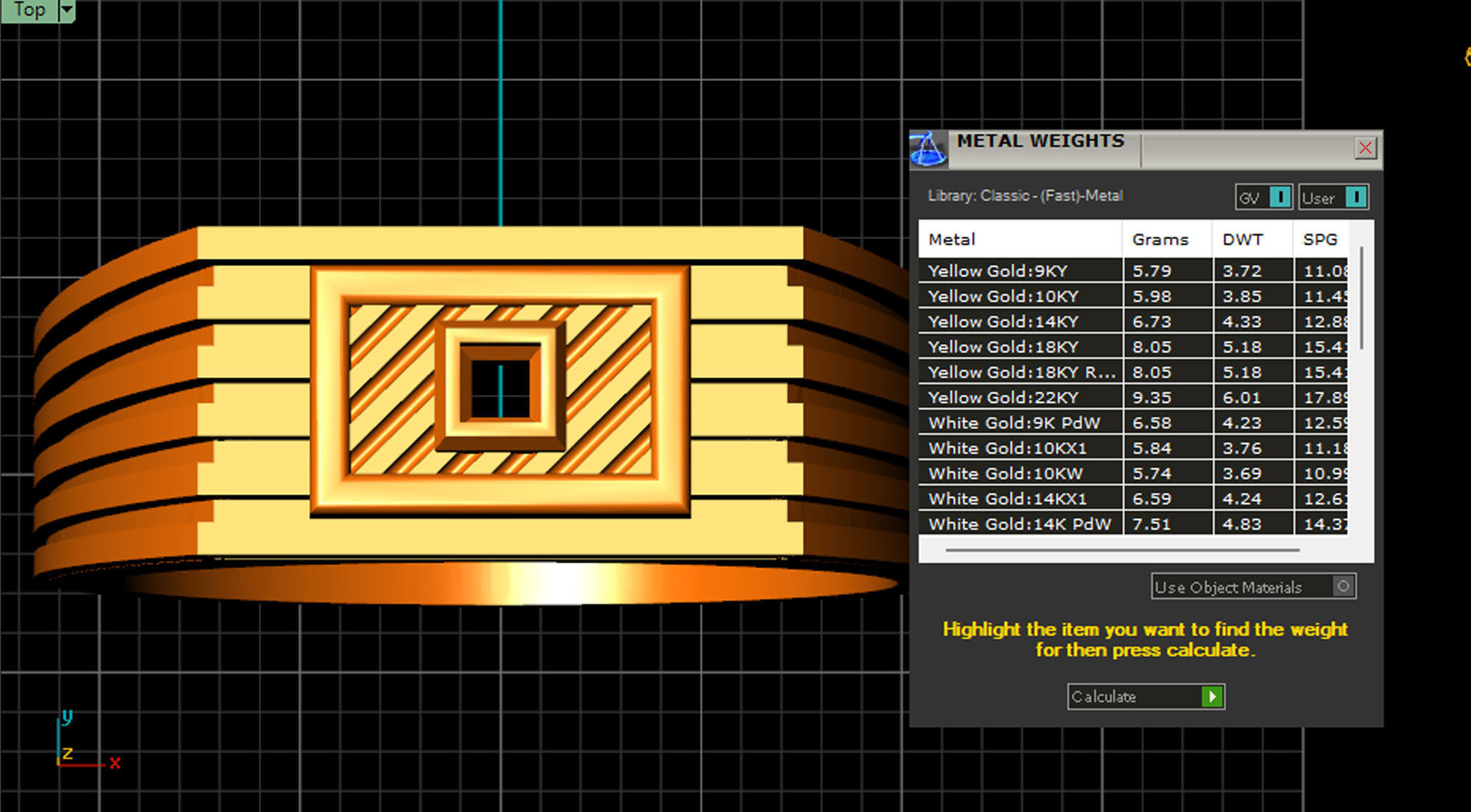 BEST PERMIUM DIAMOND GENTS RING 3dm stl obj mtl 3D print model_6
