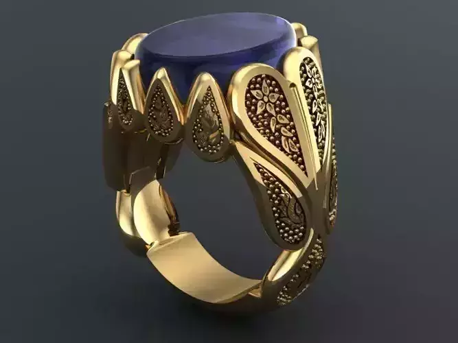  paisley men ring 