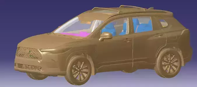 Toyota Corolla Cross XLE AWD 2022 Vehicle 3d scan model  3D model