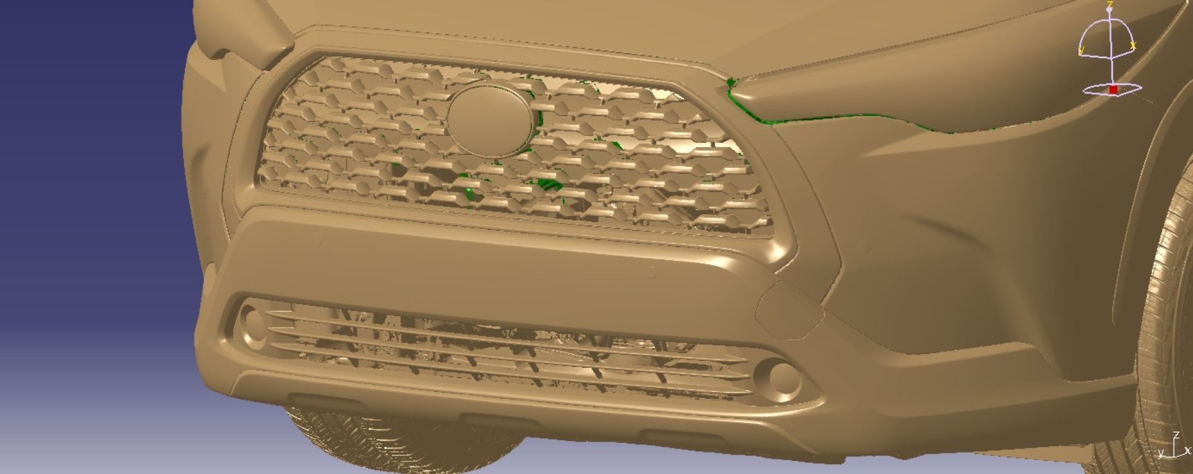 Toyota Corolla Cross XLE AWD 2022 Vehicle 3d scan model  3D model_3