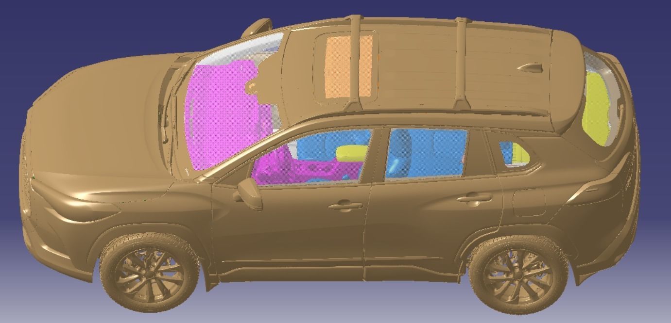 Toyota Corolla Cross XLE AWD 2022 Vehicle 3d scan model  3D model_2