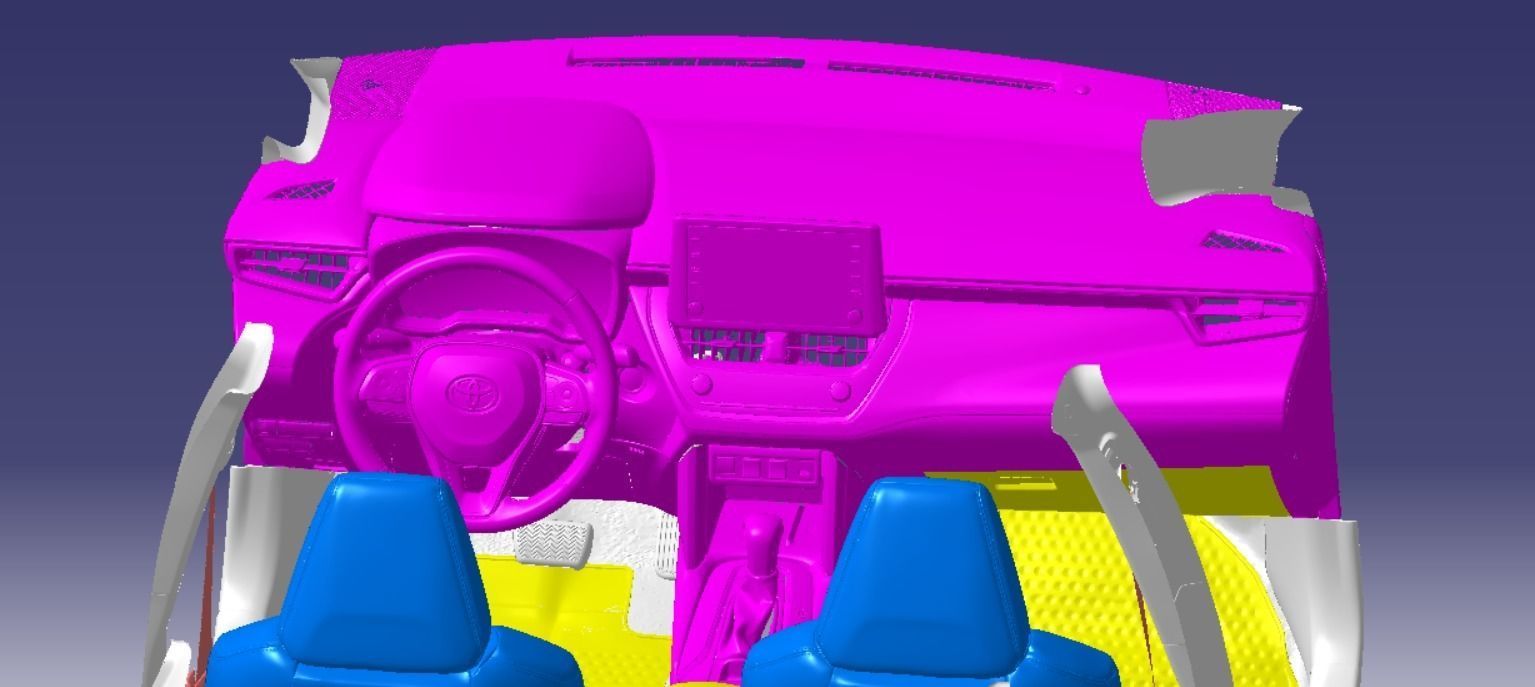 Toyota Corolla Cross XLE AWD 2022 Vehicle 3d scan model  3D model_10