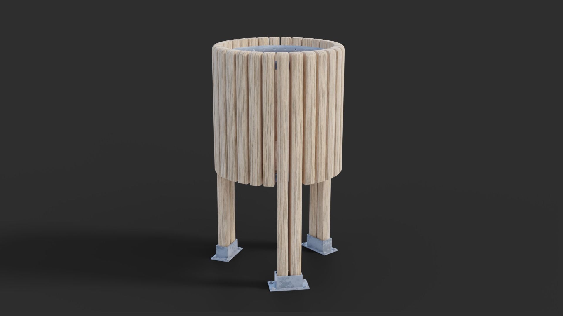 Pack of 8 Low Poly 3D Trash Bin 3D Model Collection_20
