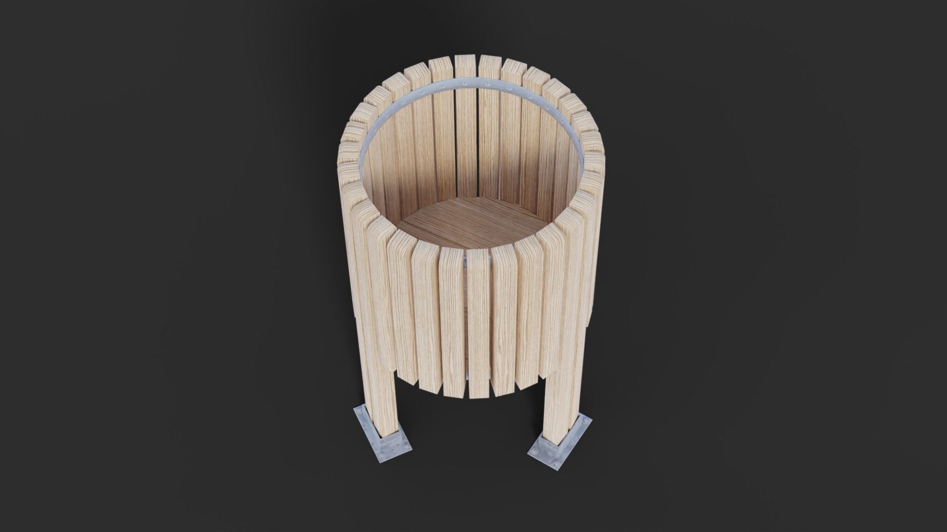 Pack of 8 Low Poly 3D Trash Bin 3D Model Collection_18