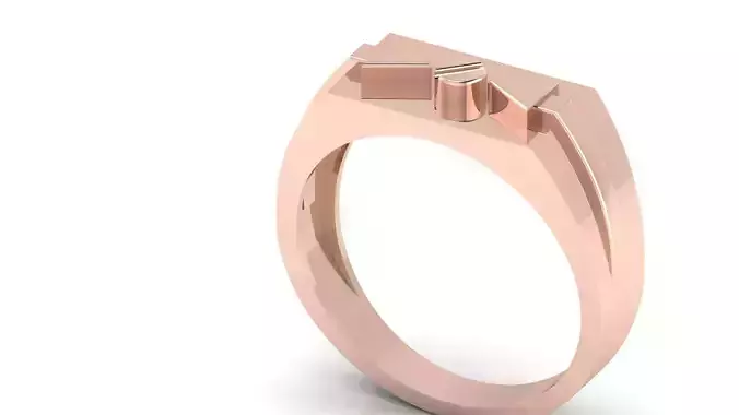 ARROW GENTS RING EDITABLE 3dm stl obj mtl  3D print model