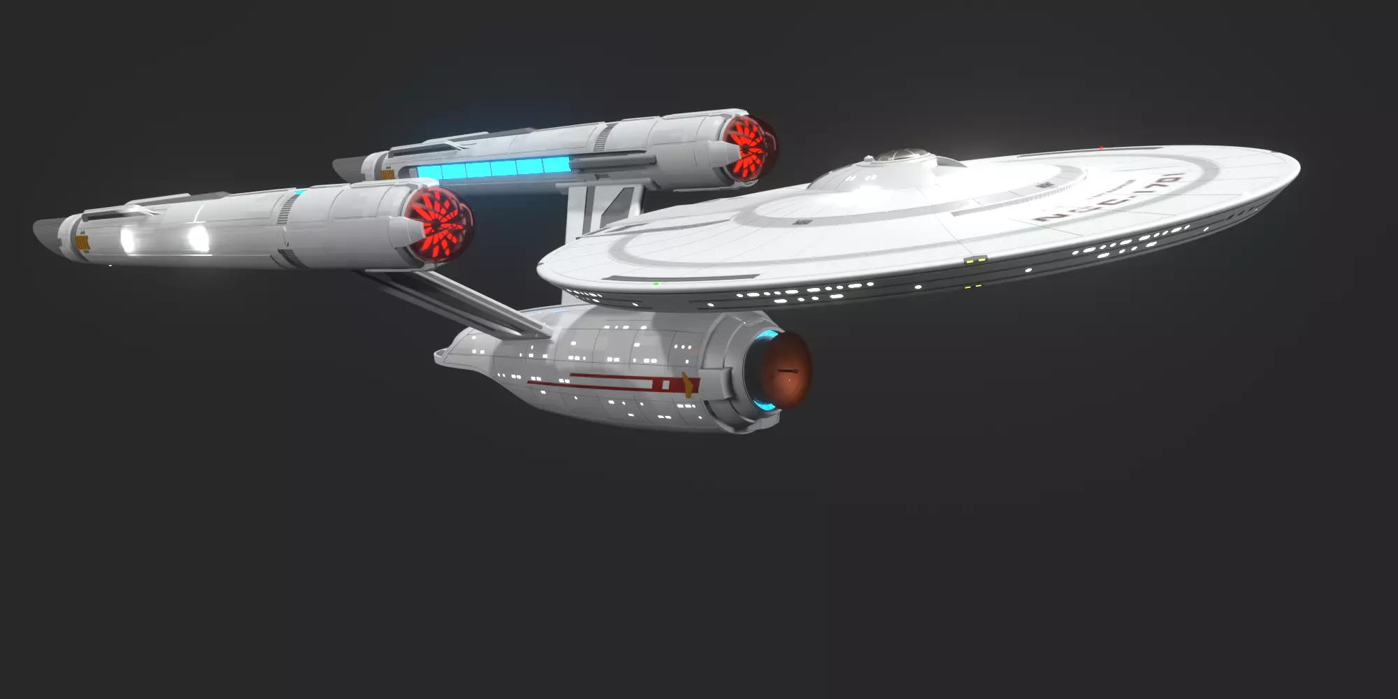 strange new worlds enterprise refit concept 3D model_0