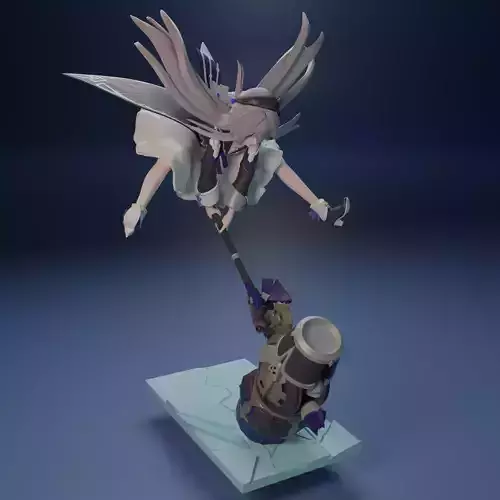 Herta from Honkai Star Rail 3D print model