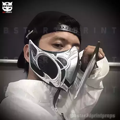Sub Zero Mask High Quality  - Mortal Kombat 1 Cosplay 