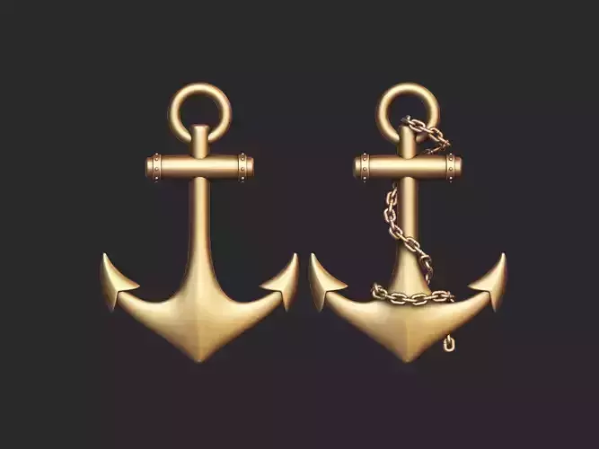 Anchor gold 3D print model