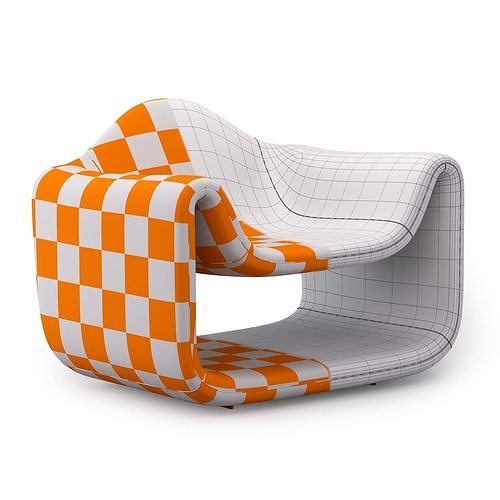 Colo Armchair 3D model 7