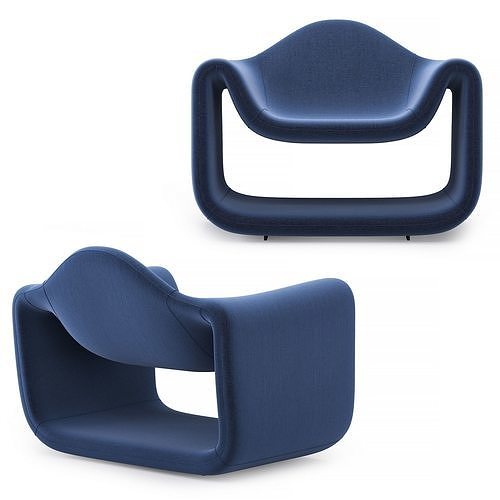 Colo Armchair 3D model 2