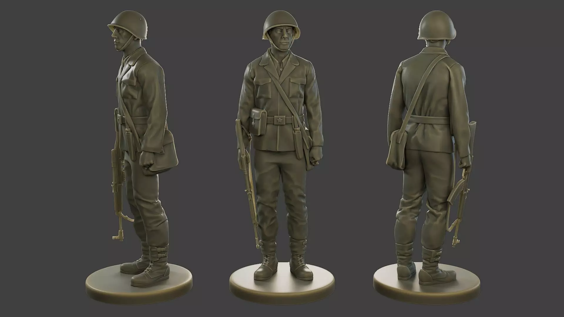 CzechSlovak Communist Soldier CCS1 001 3D print model_0