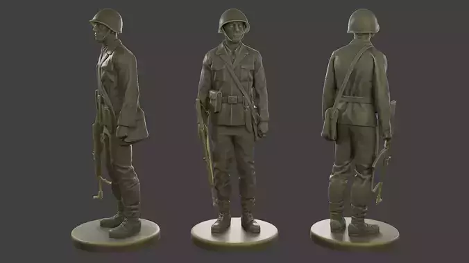 CzechSlovak Communist Soldier CCS1 001 3D print model