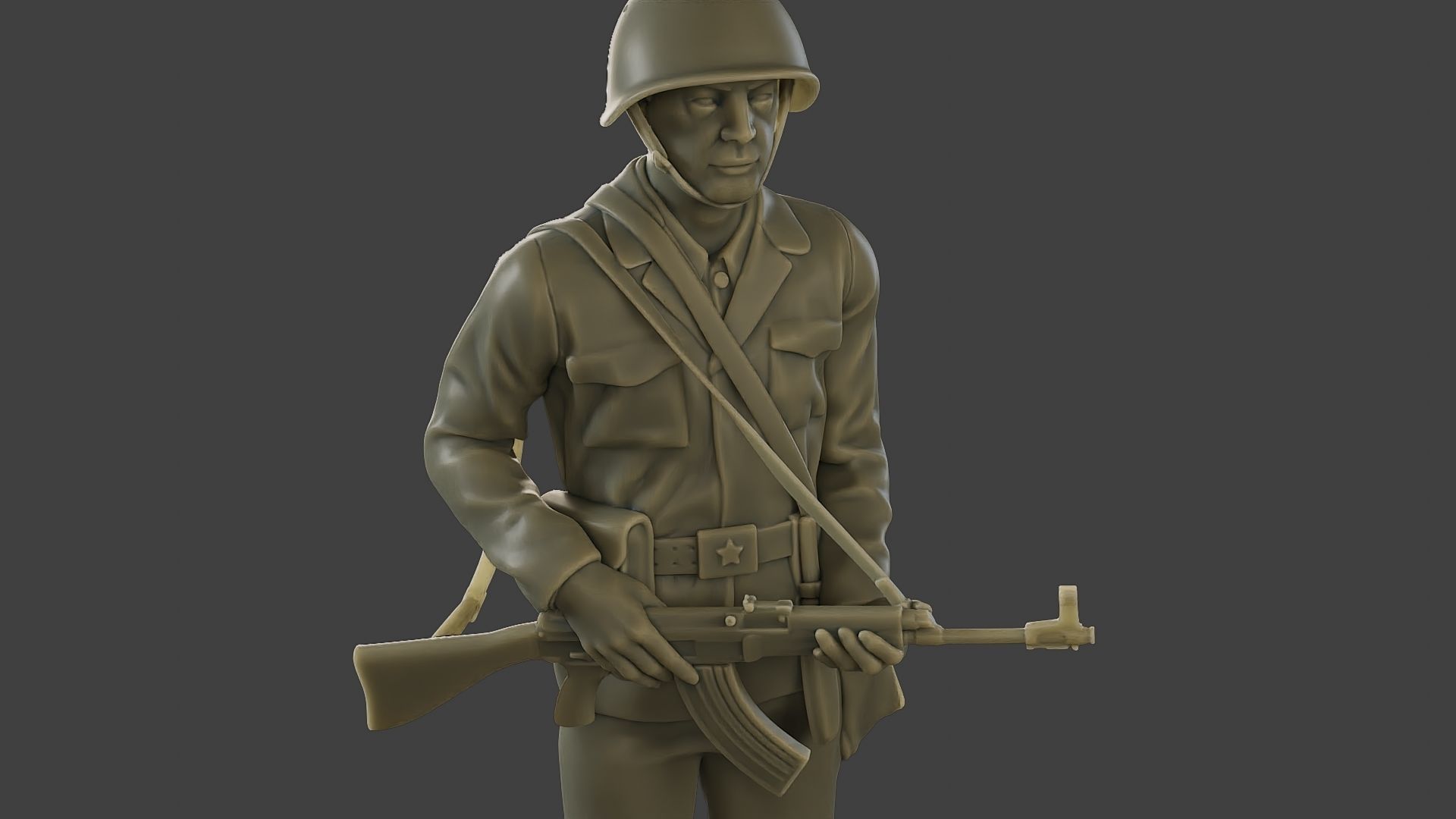 CzechSlovak Communist Soldier CCS1 002 3D print model_19