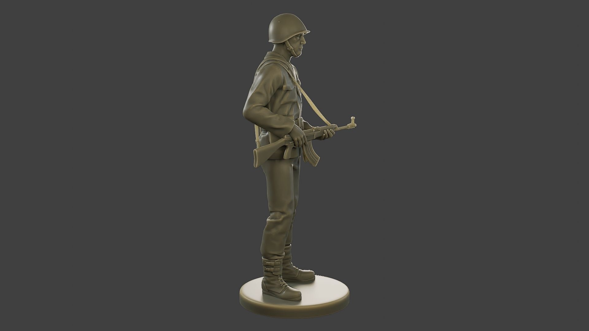 CzechSlovak Communist Soldier CCS1 002 3D print model_9