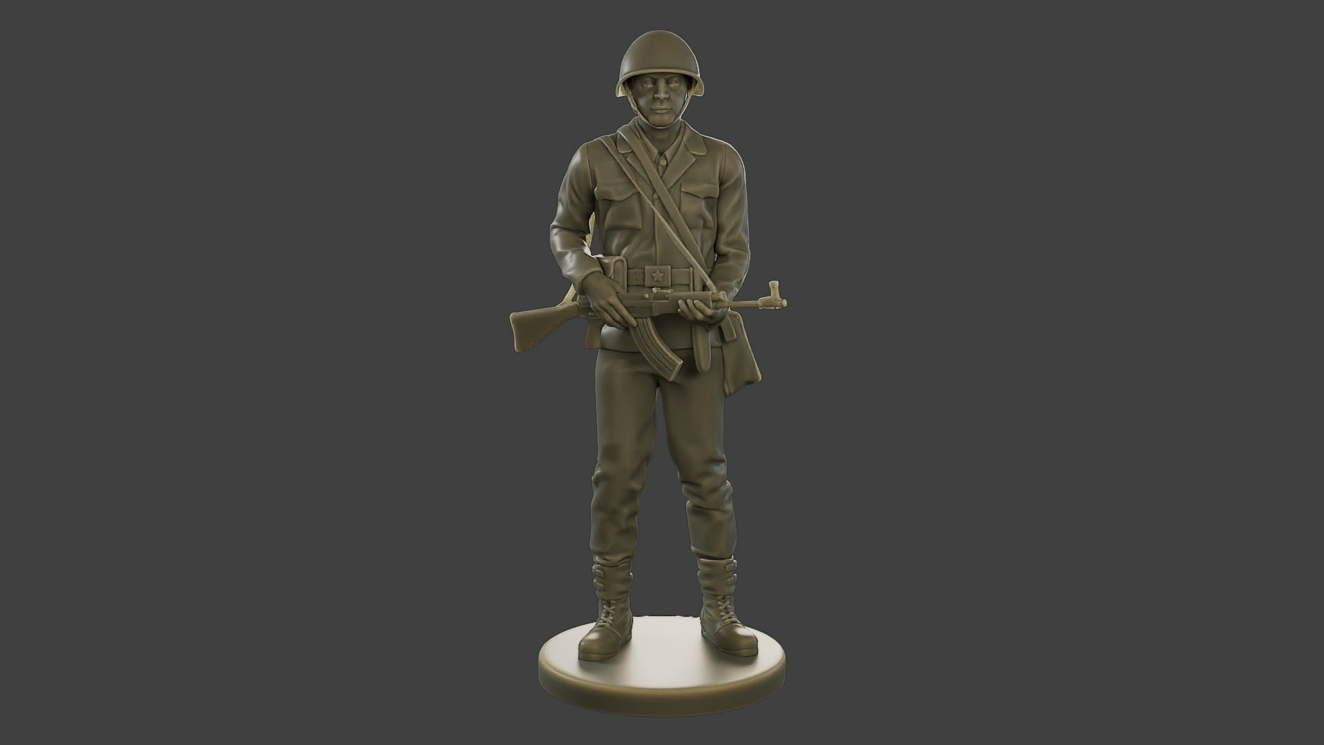 CzechSlovak Communist Soldier CCS1 002 3D print model_1