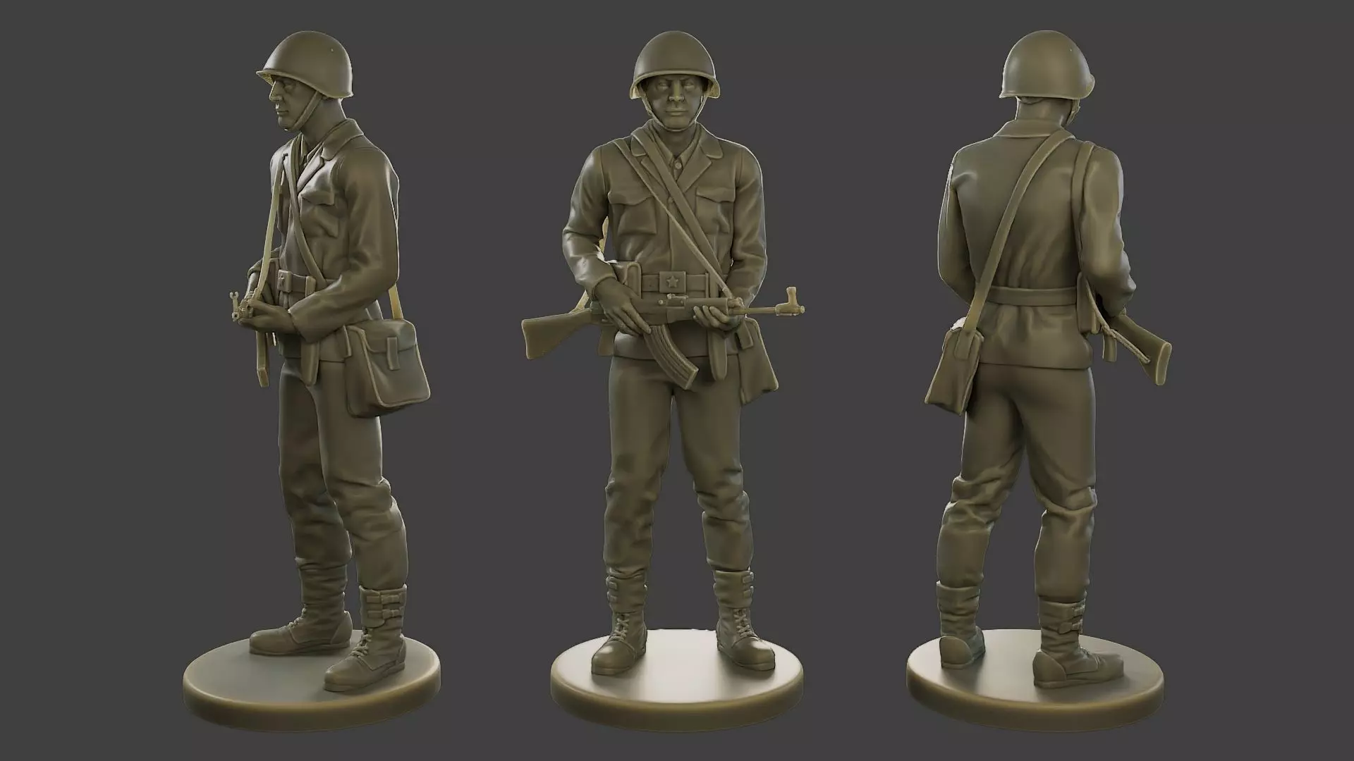 CzechSlovak Communist Soldier CCS1 002 3D print model_0