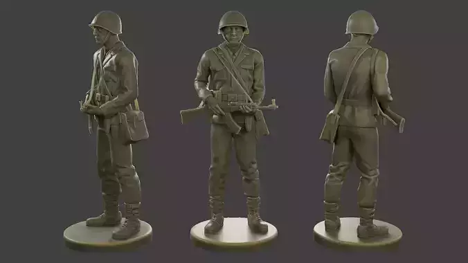 CzechSlovak Communist Soldier CCS1 002 3D print model
