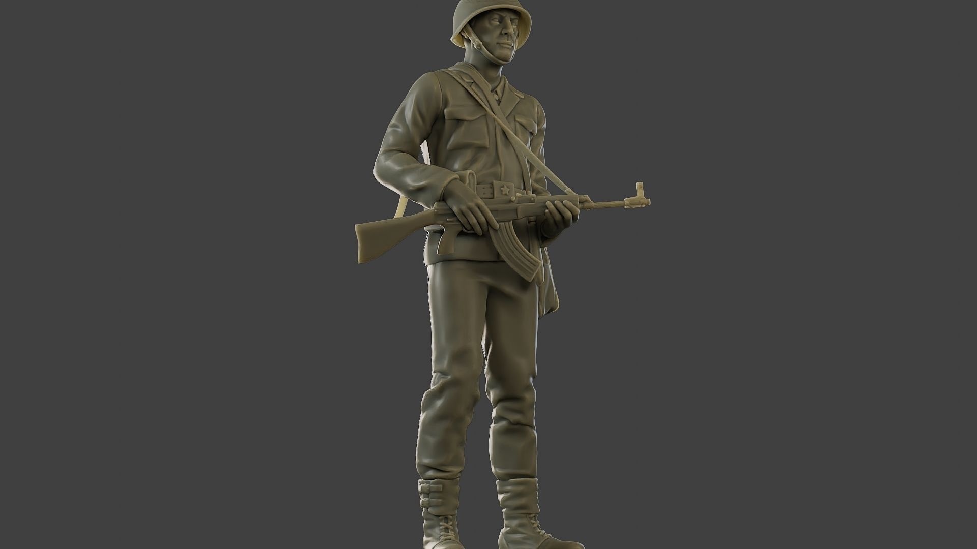 CzechSlovak Communist Soldier CCS1 002 3D print model_13
