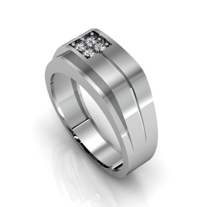 man ring 3D print model_2