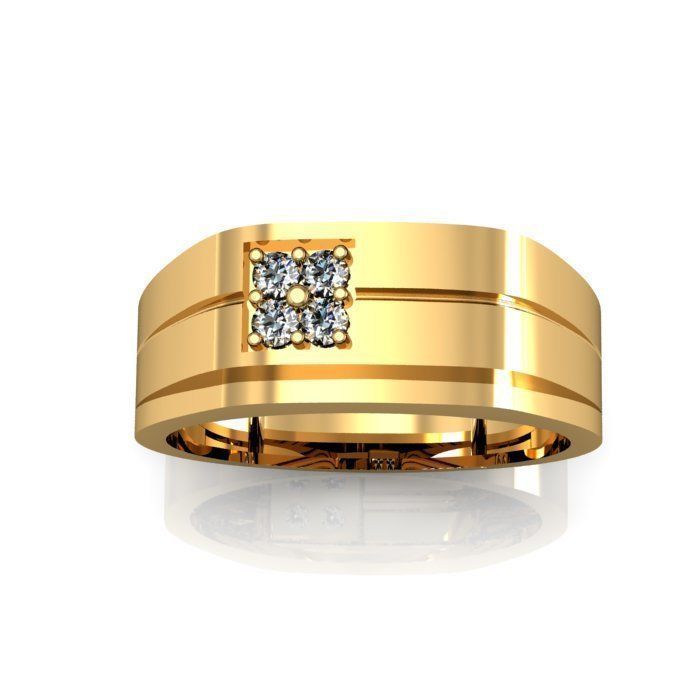 man ring 3D print model_5