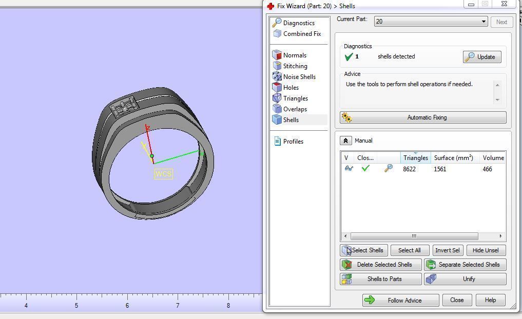 man ring 3D print model_16