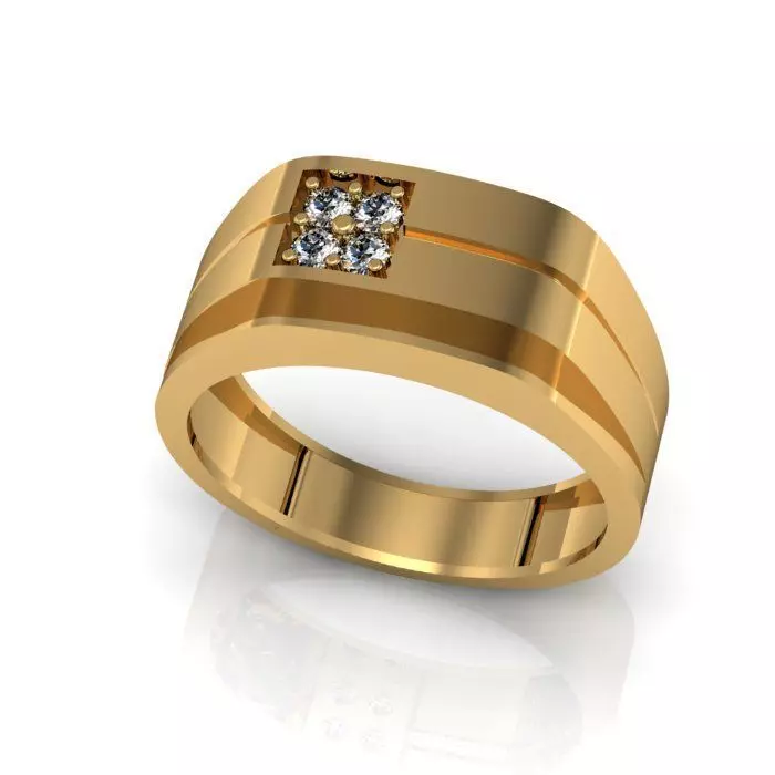 man ring 3D print model_0