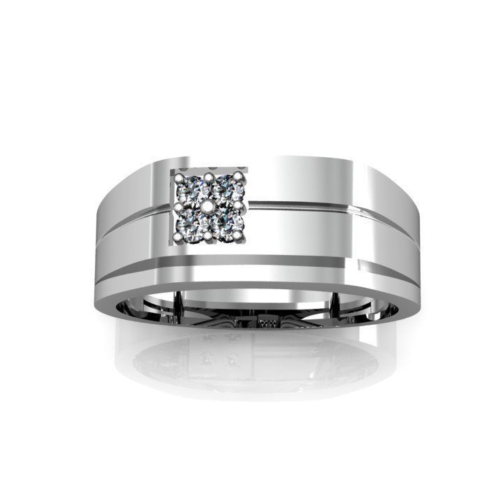 man ring 3D print model_6