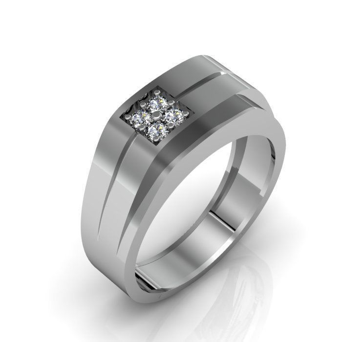 man ring 3D print model_4