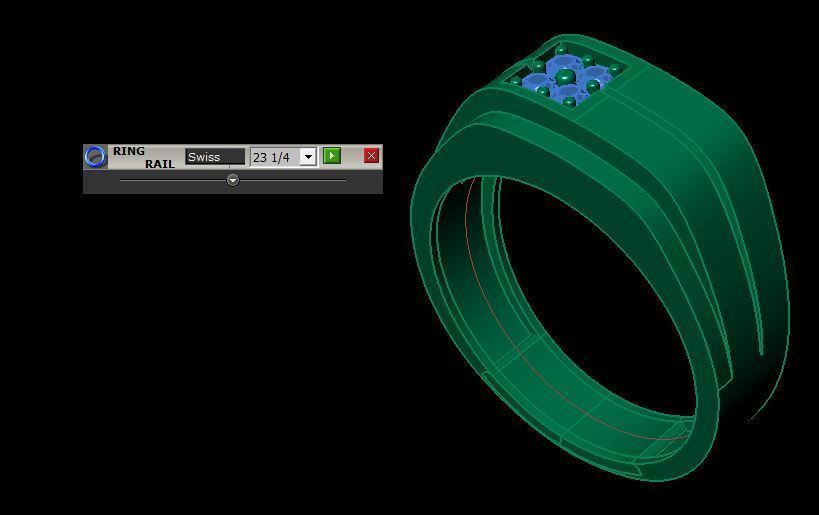 man ring 3D print model_13