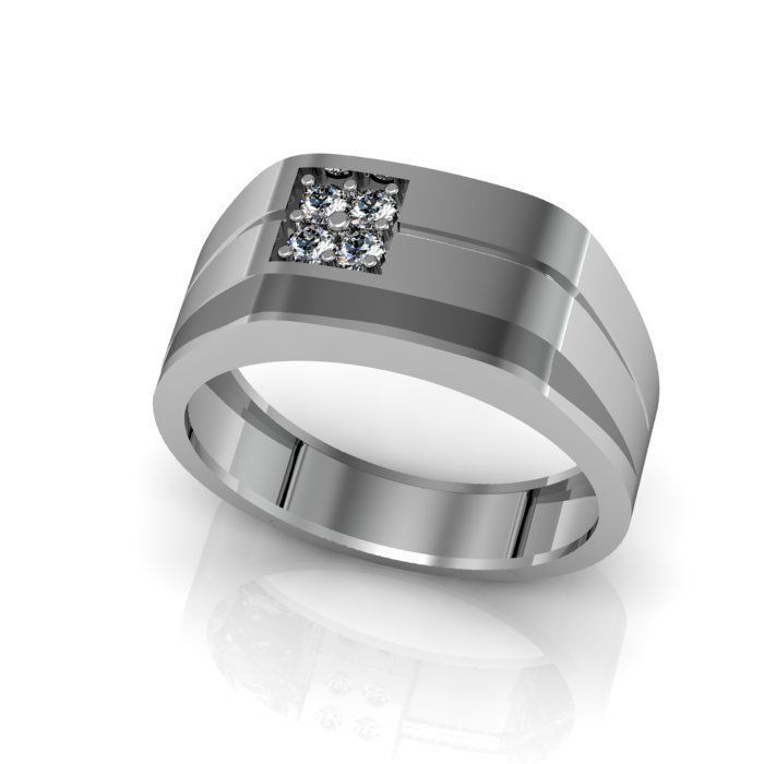 man ring 3D print model_1