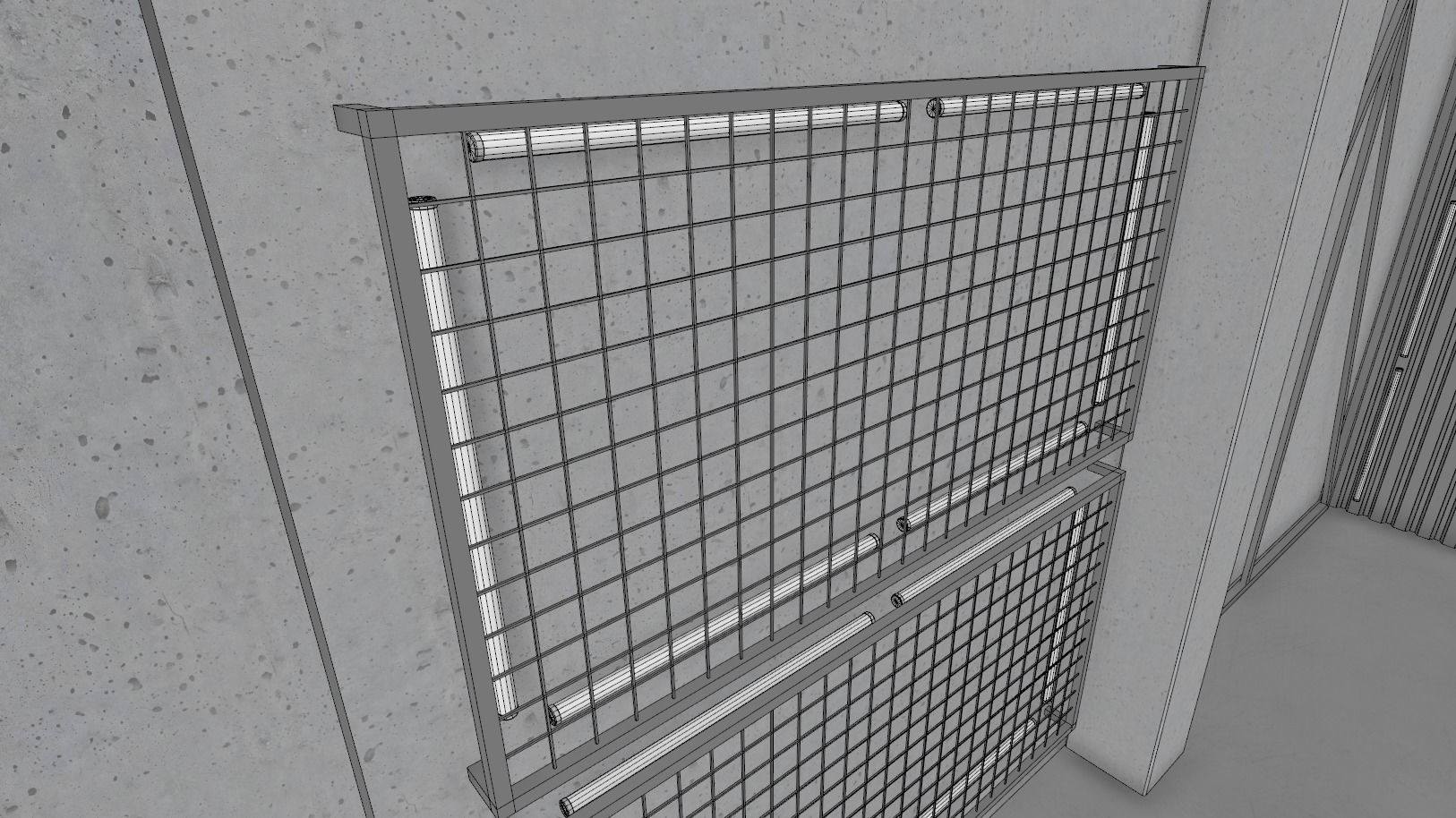 Neon Urban Room 1 3D model_12