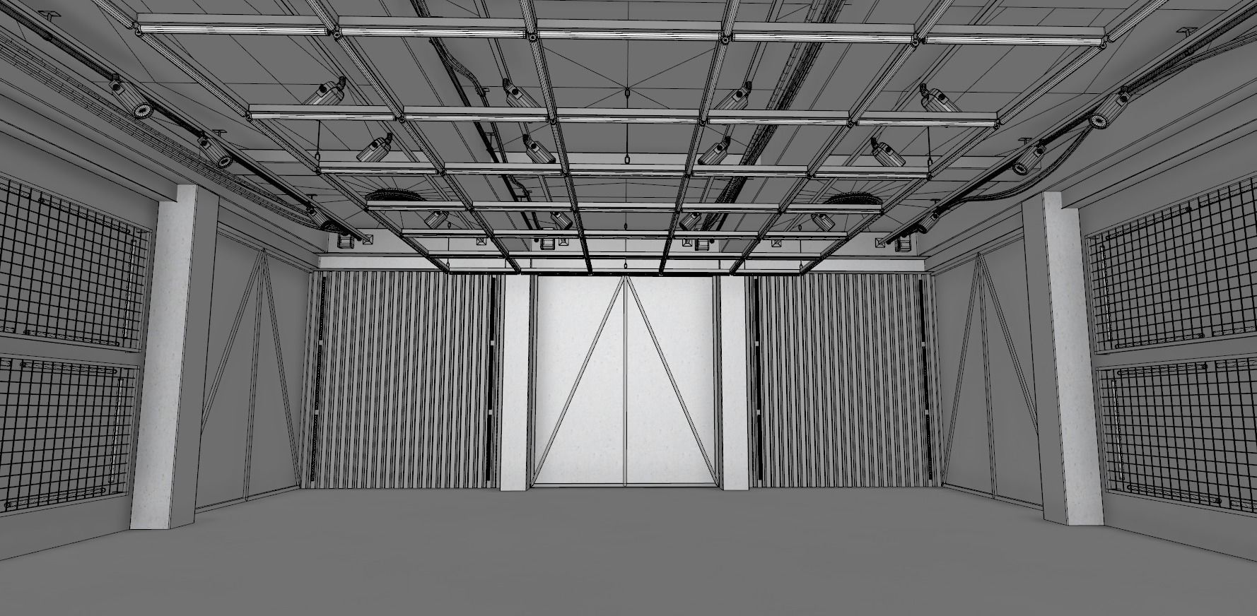 Neon Urban Room 1 3D model_9