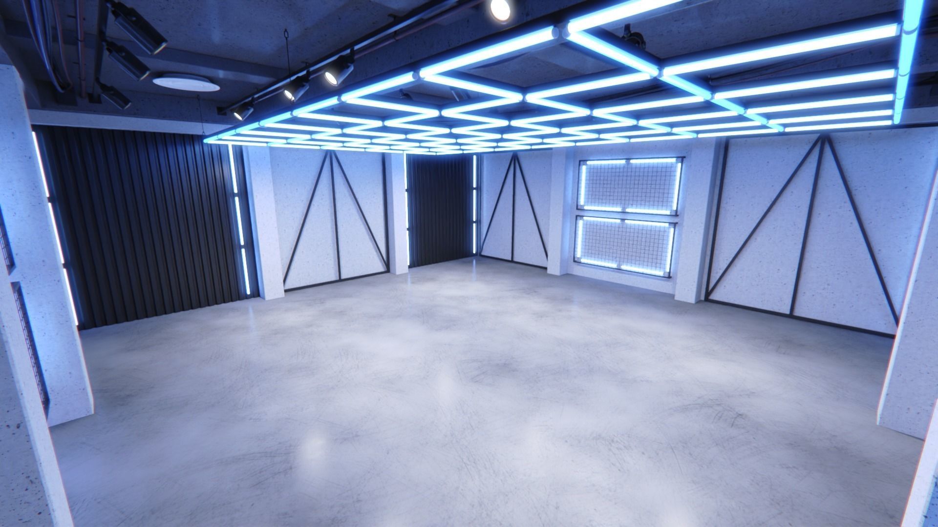 Neon Urban Room 1 3D model_5