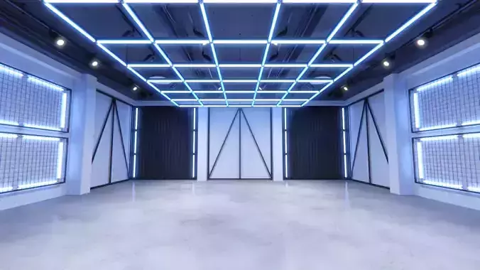 Neon Urban Room 1 3D model