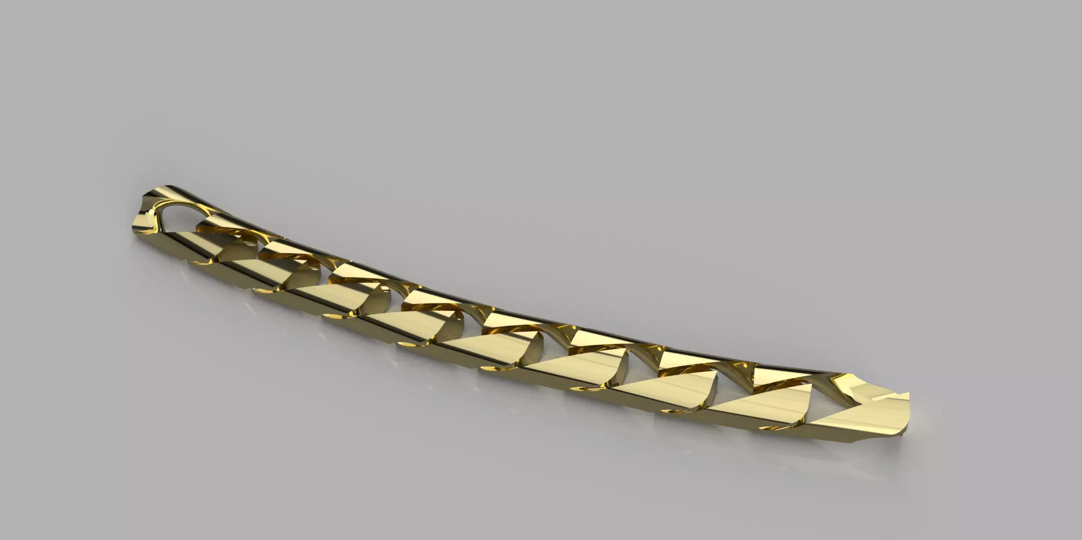 Cuban style chain link 3D print model_0