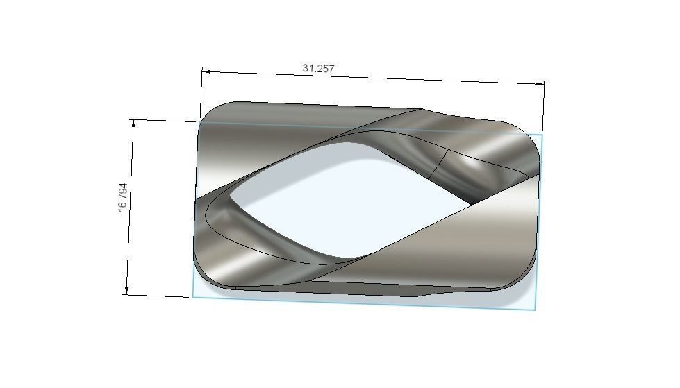 Cuban style chain link 3D print model_1