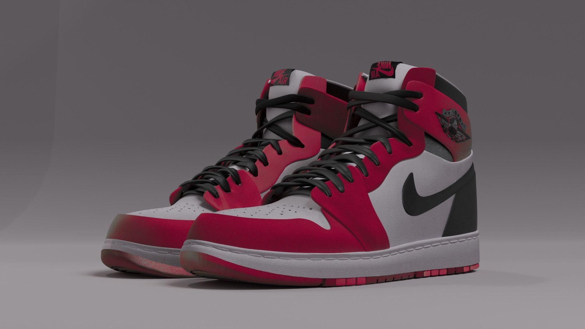 Nike Jordan Low-poly 3D model_24