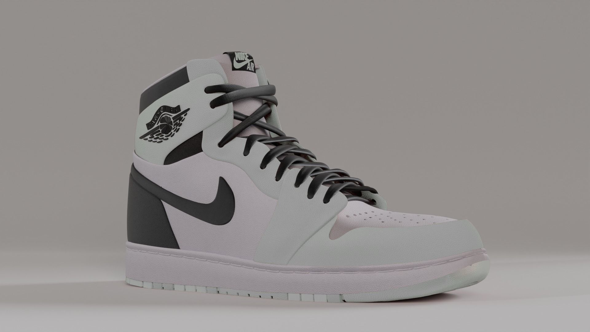 Nike Jordan Low-poly 3D model_29