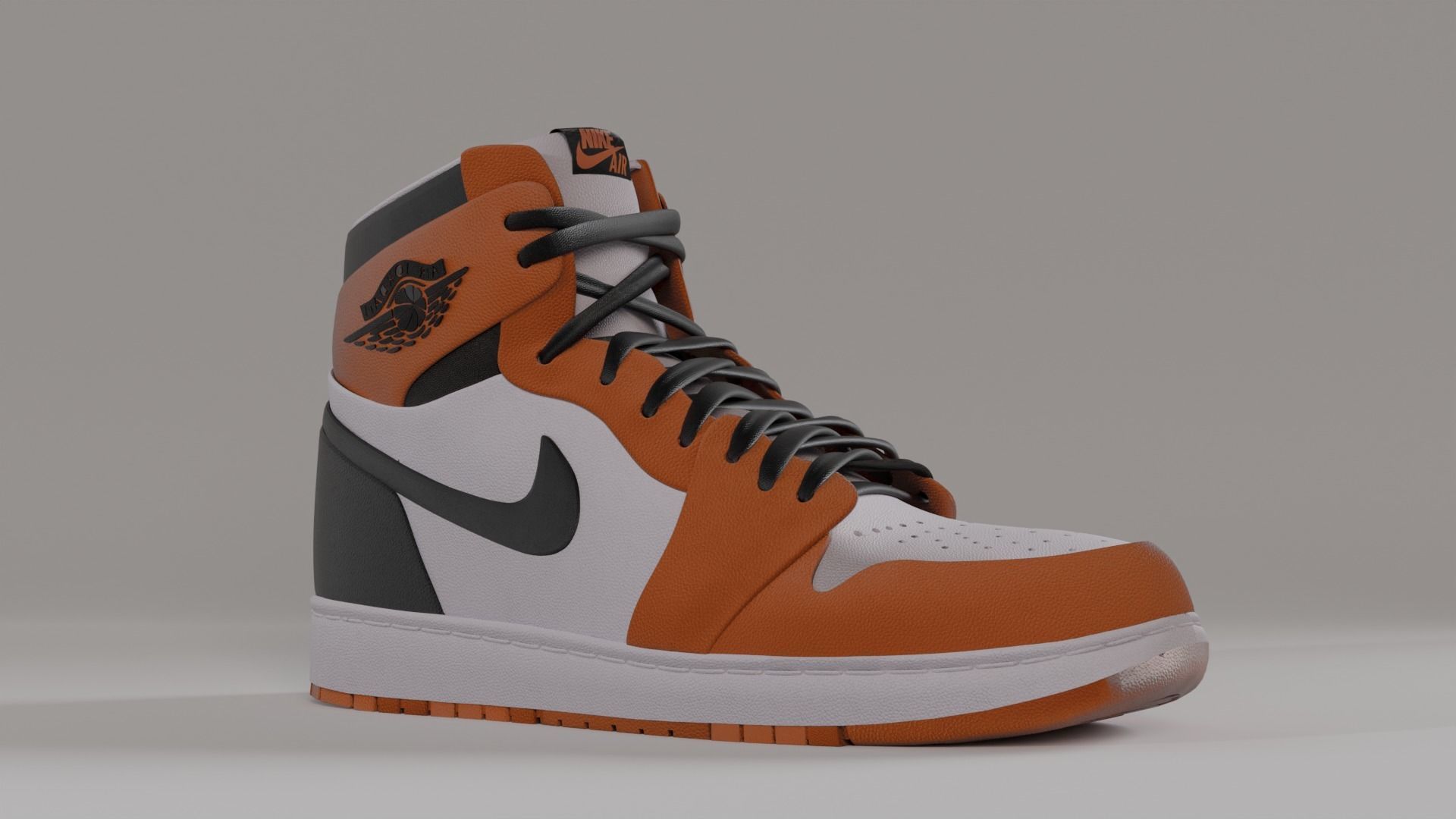 Nike Jordan Low-poly 3D model_20