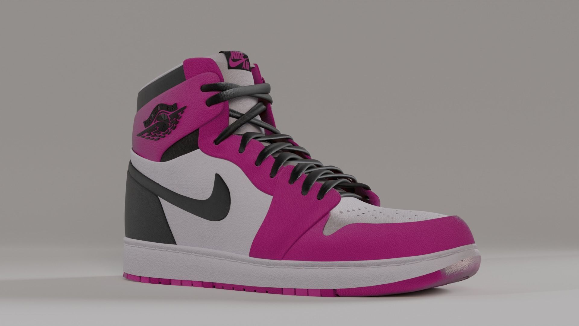 Nike Jordan Low-poly 3D model_23