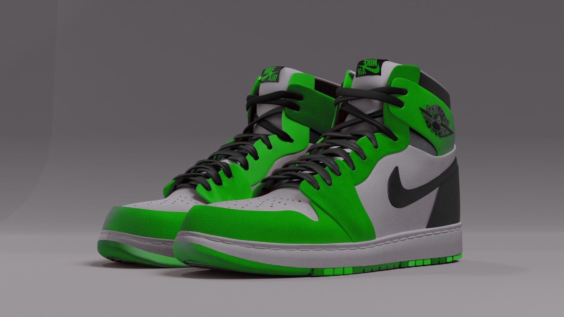 Nike Jordan Low-poly 3D model_18