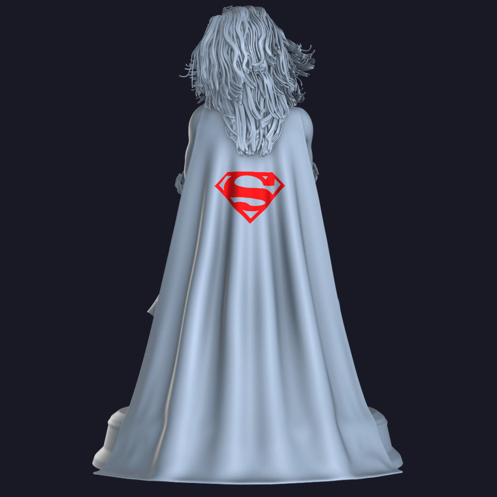 Supergirl phone holder  1 3D print model_7