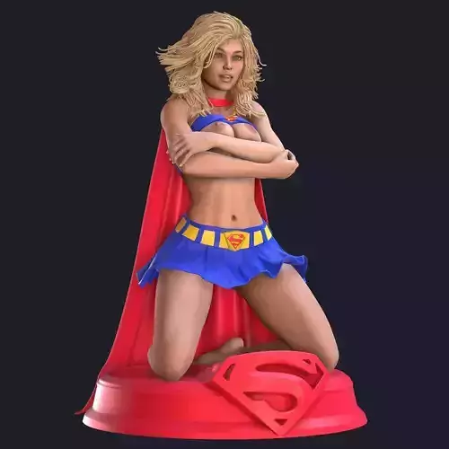 Supergirl phone holder  1 3D print model Supergirl phone holder  1 3D print model