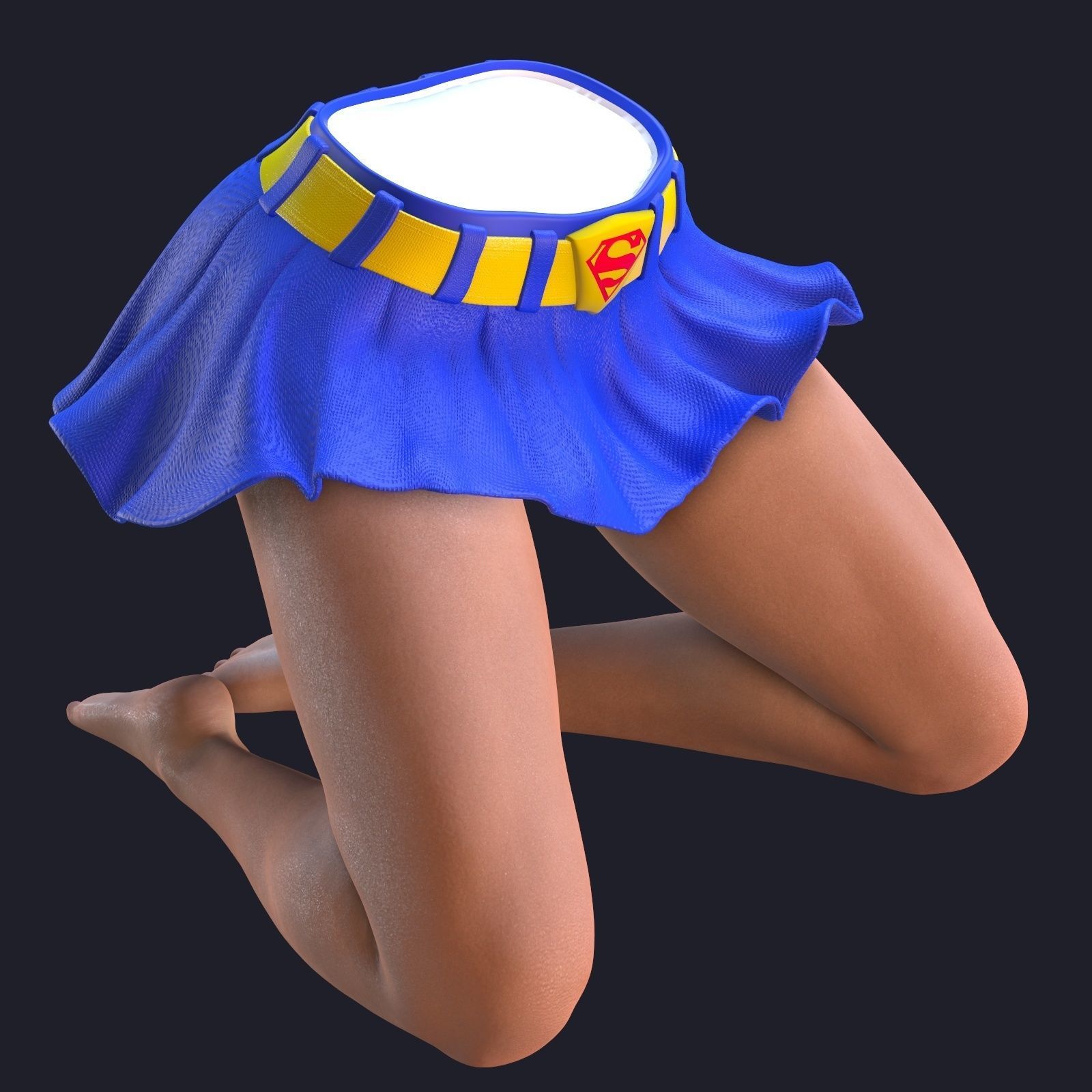 Supergirl phone holder  1 3D print model_21