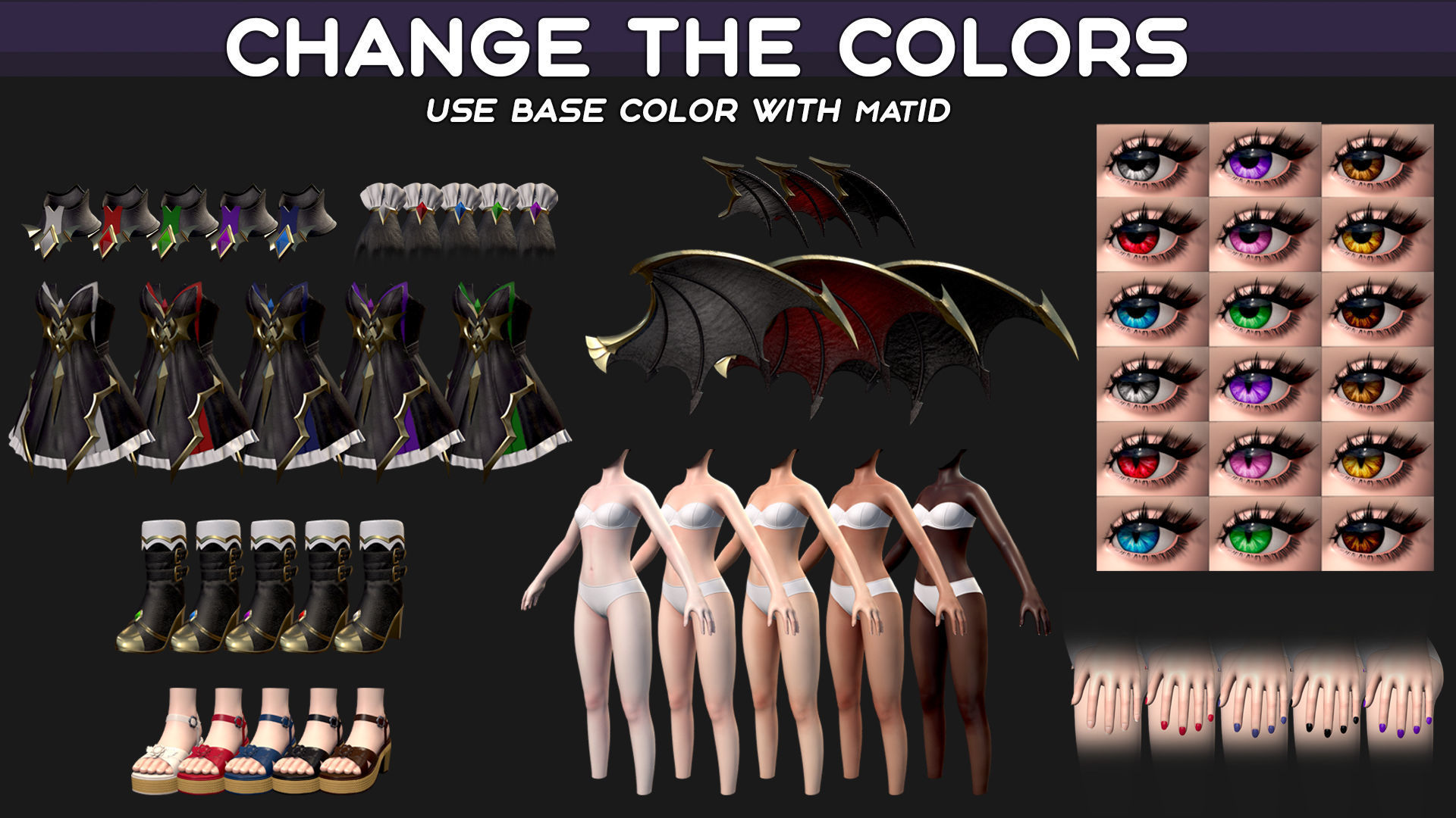 Reaper Girl Low-poly 3D model_7