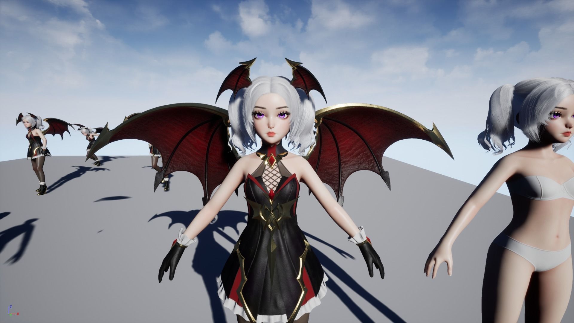 Reaper Girl Low-poly 3D model_23