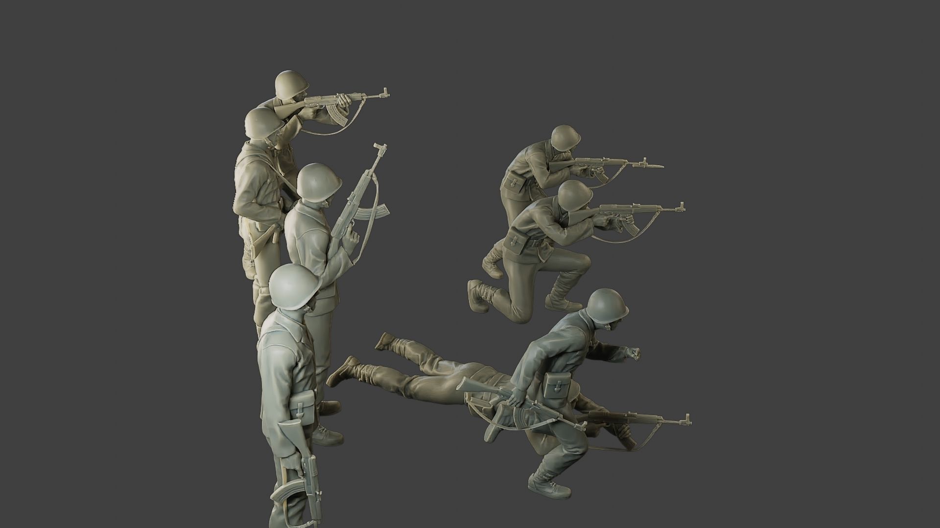 CzechSlovak Communist Soldier CCS1 Pack 1 3D Model Collection_30