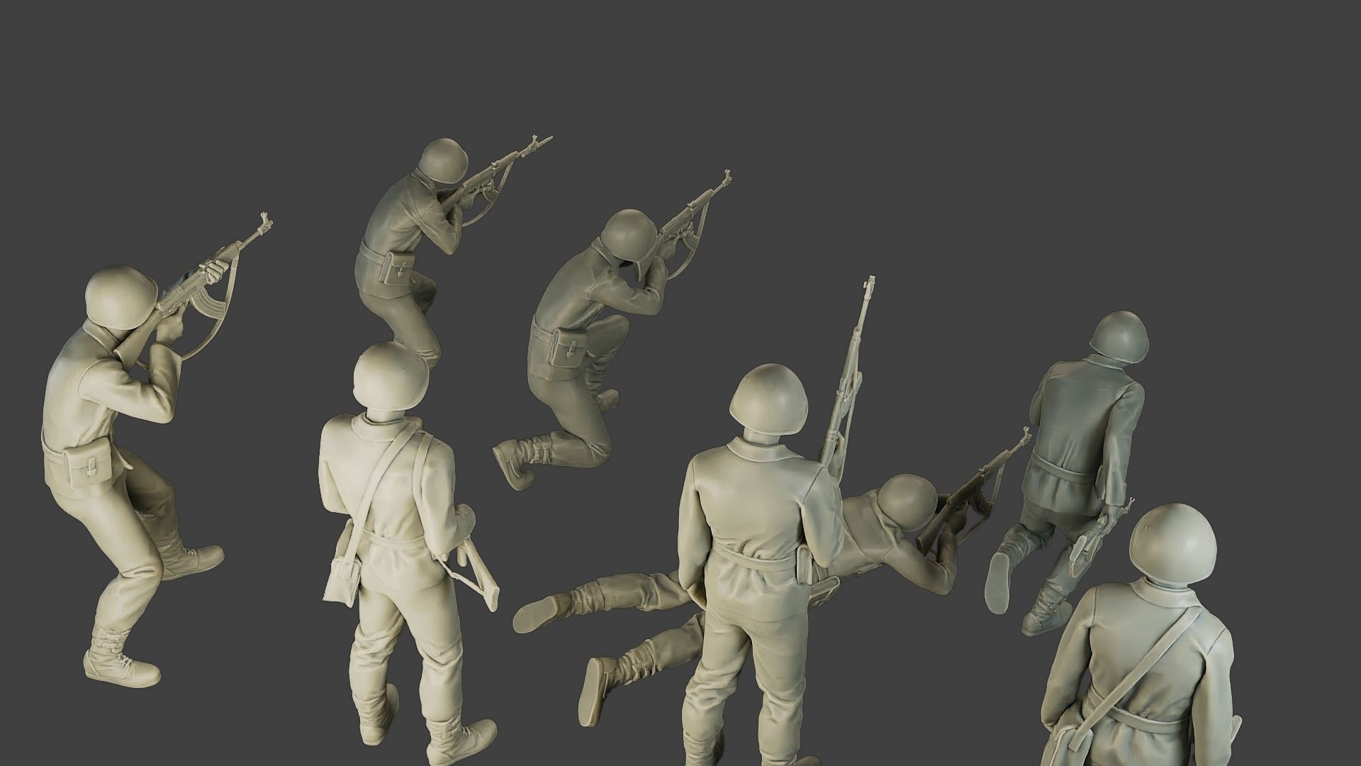 CzechSlovak Communist Soldier CCS1 Pack 1 3D Model Collection_21